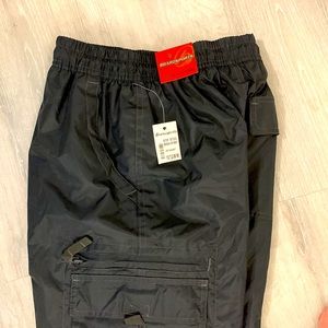 🆕 Boardsports USA Youth Sz M /10/12 Fleece Lined Black Cargo Pants